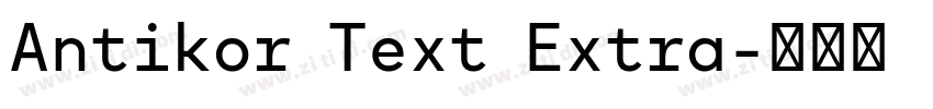 Antikor Text Extra字体转换